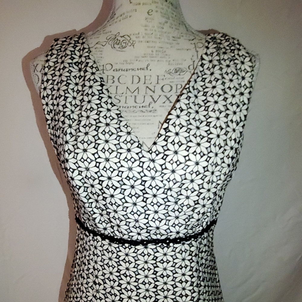 Daisy Eyelet Lined Shift Dress Size 8